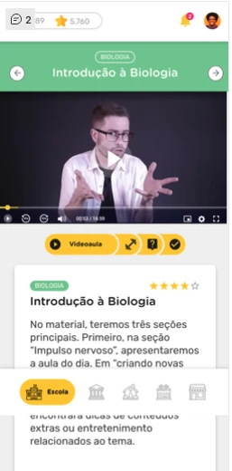 Video lesson with study material